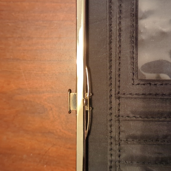 Faux leather Brown Crocodile Pint Snap wallet - Picture 5 of 6